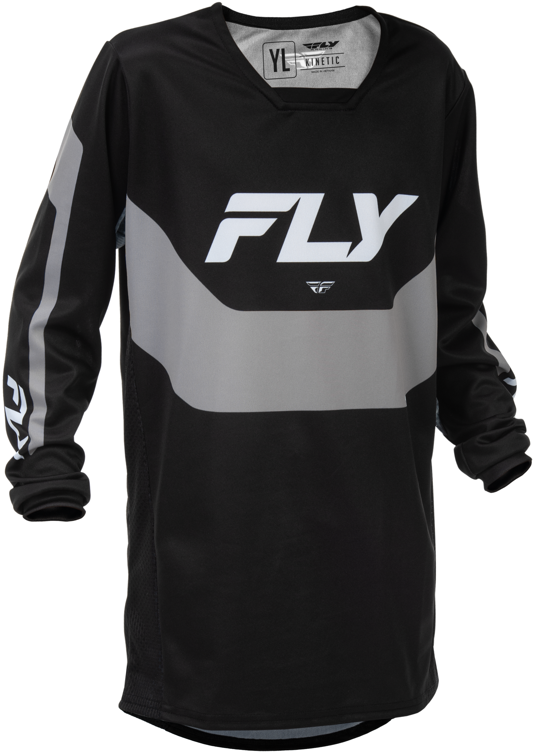 YOUTH KINETIC JERSEY BLACK/GREY YS