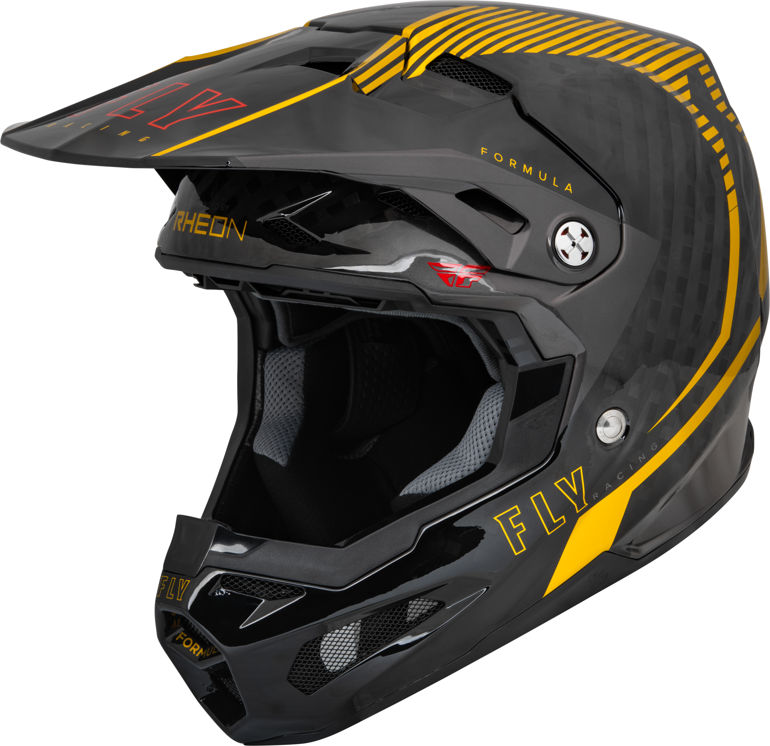 FORMULA CARBON TRACER HELMET GOLD/BLACK XL