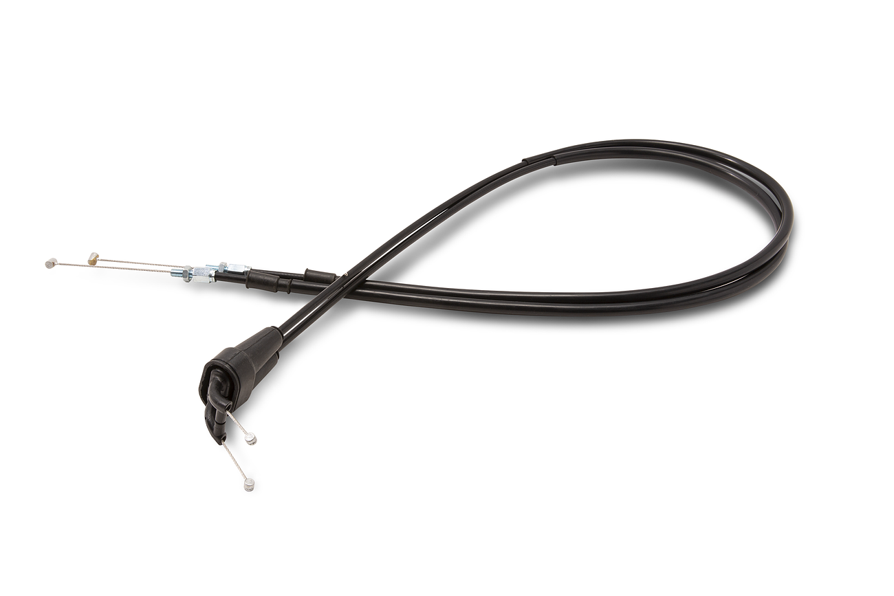 BLACK VINYL THROTTLE CABLE PUSH-PULL SET KTM/HUS