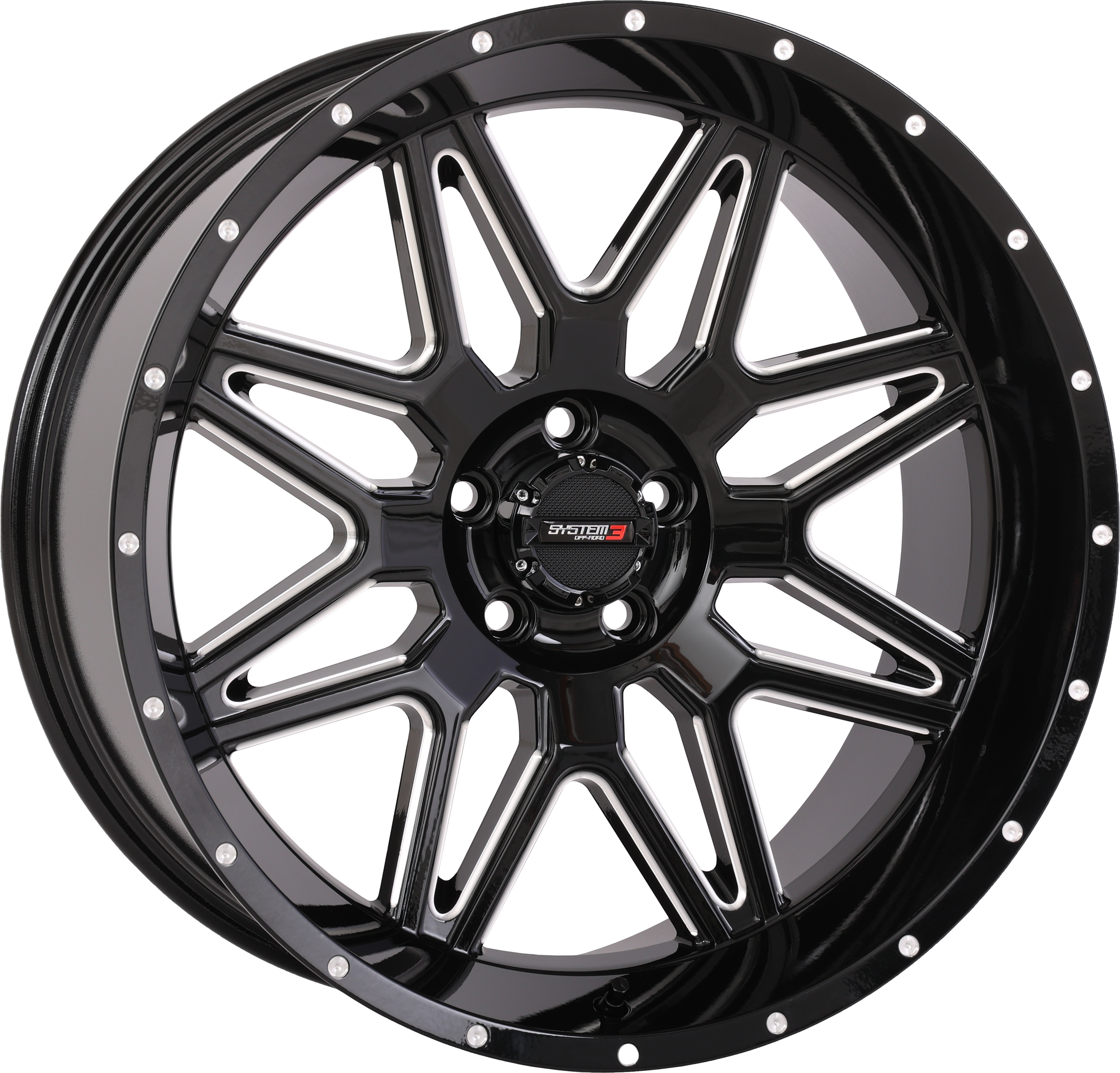 ST7 WHEEL 20X9 5+4 (0MM) 5/4.5 GLOSS BLACK MILLED