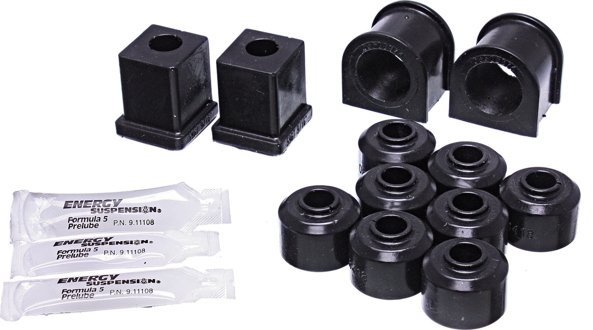 SWAY BAR BUSH KIT FRONT/REAR BLACK POL