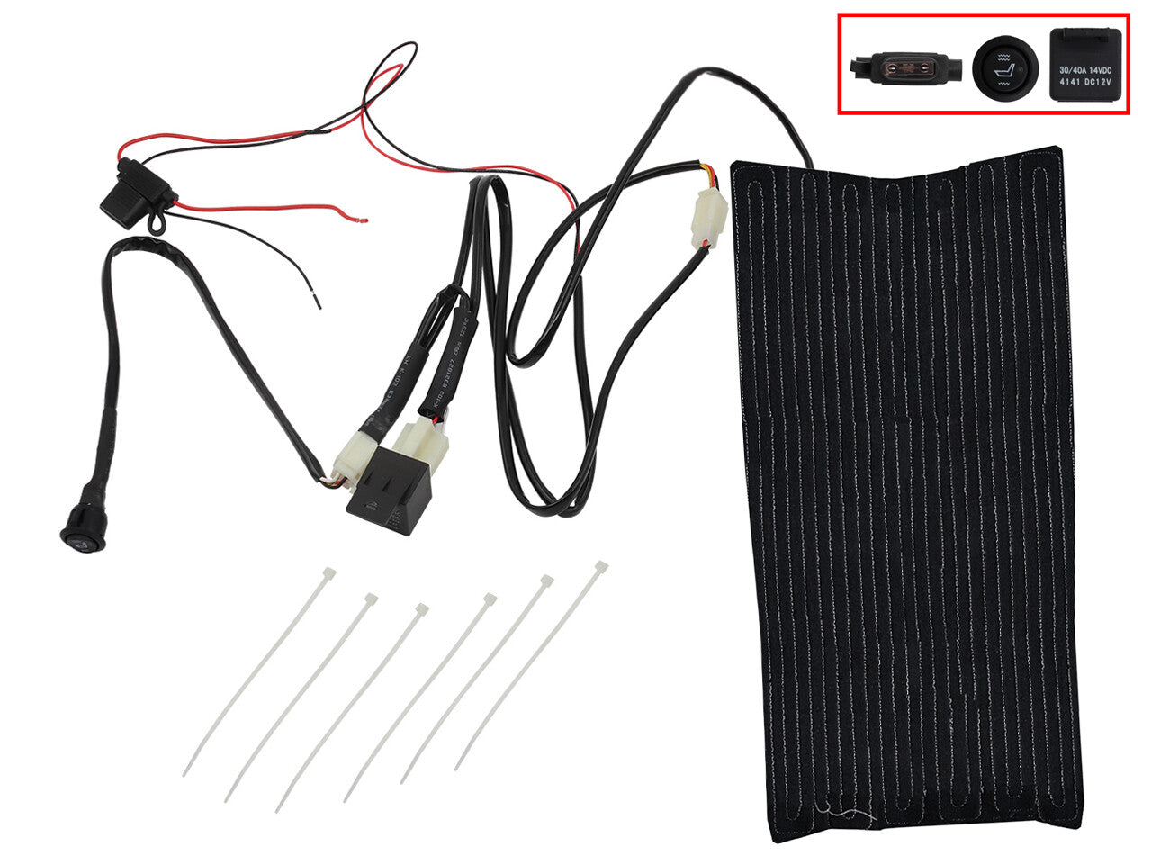 Heated seat pad
