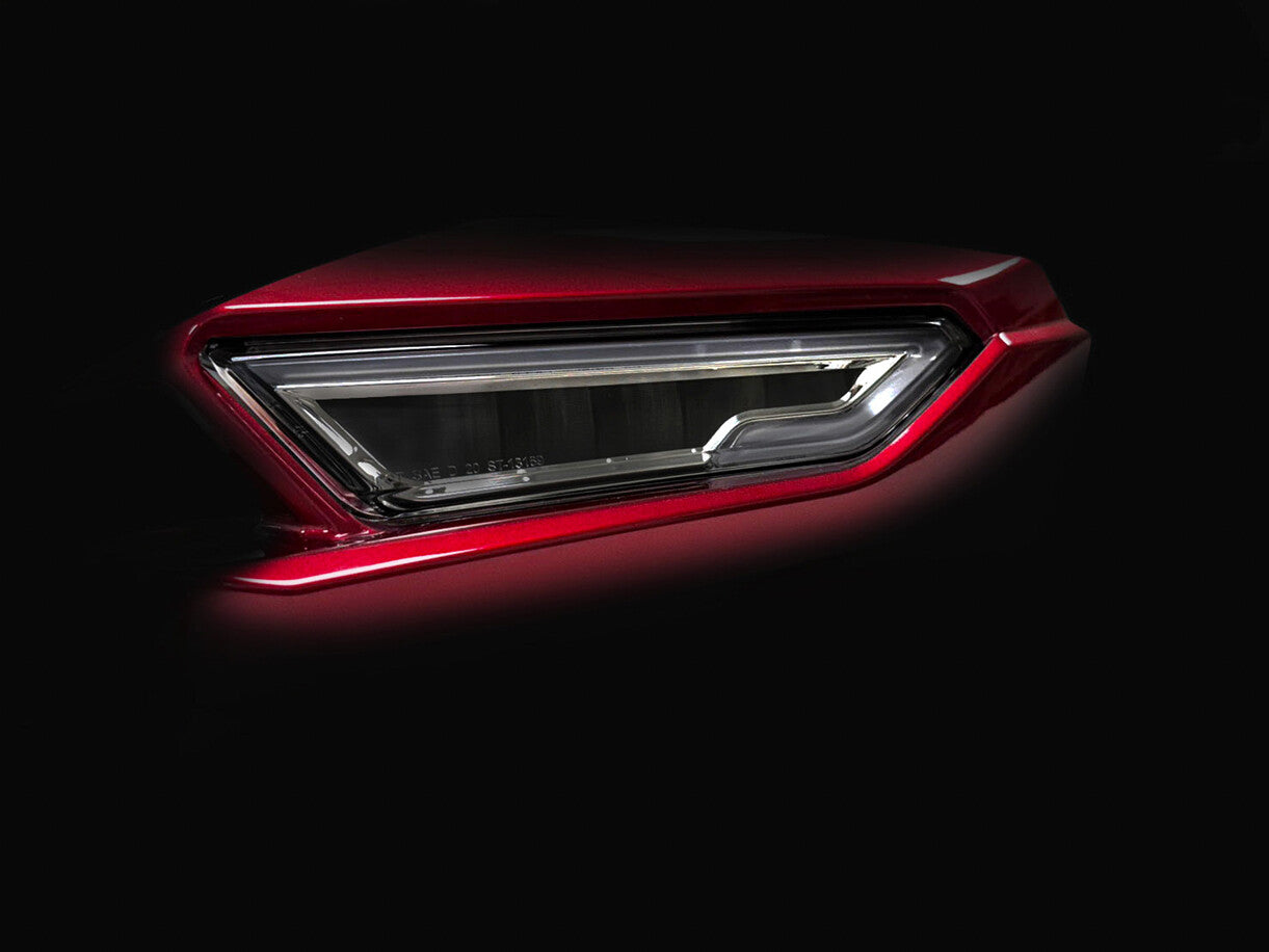 LED MIRROR SEQ TS W/DRL SMOKE HON GL