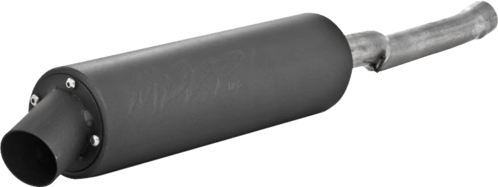 SINGLE SLIP-ON SYSTEM W/ UTILITY MUFFLER BLK YAM