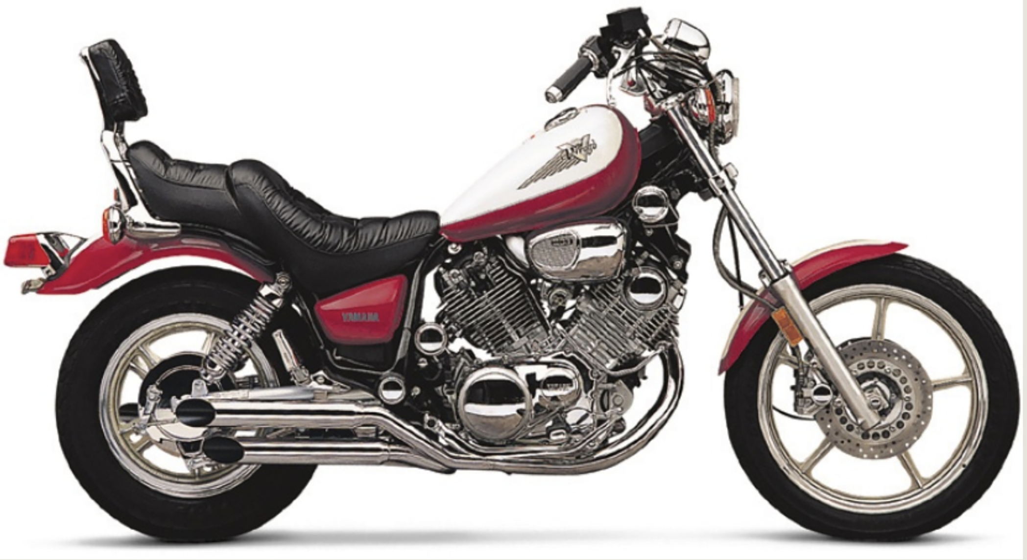 BLVD SLASHCUT SLIP ON CHROME YAM VIRAGO 750/1100 84-99