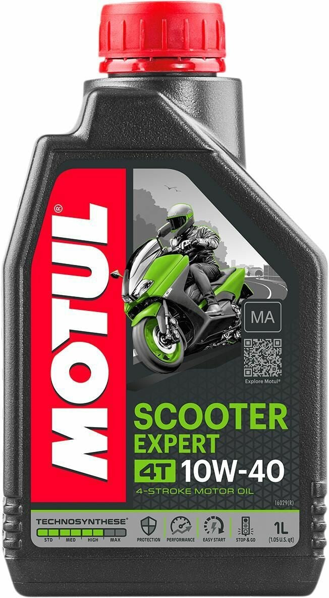 SCOOTER SYN OIL 4T 10W40 1L 12/CASE