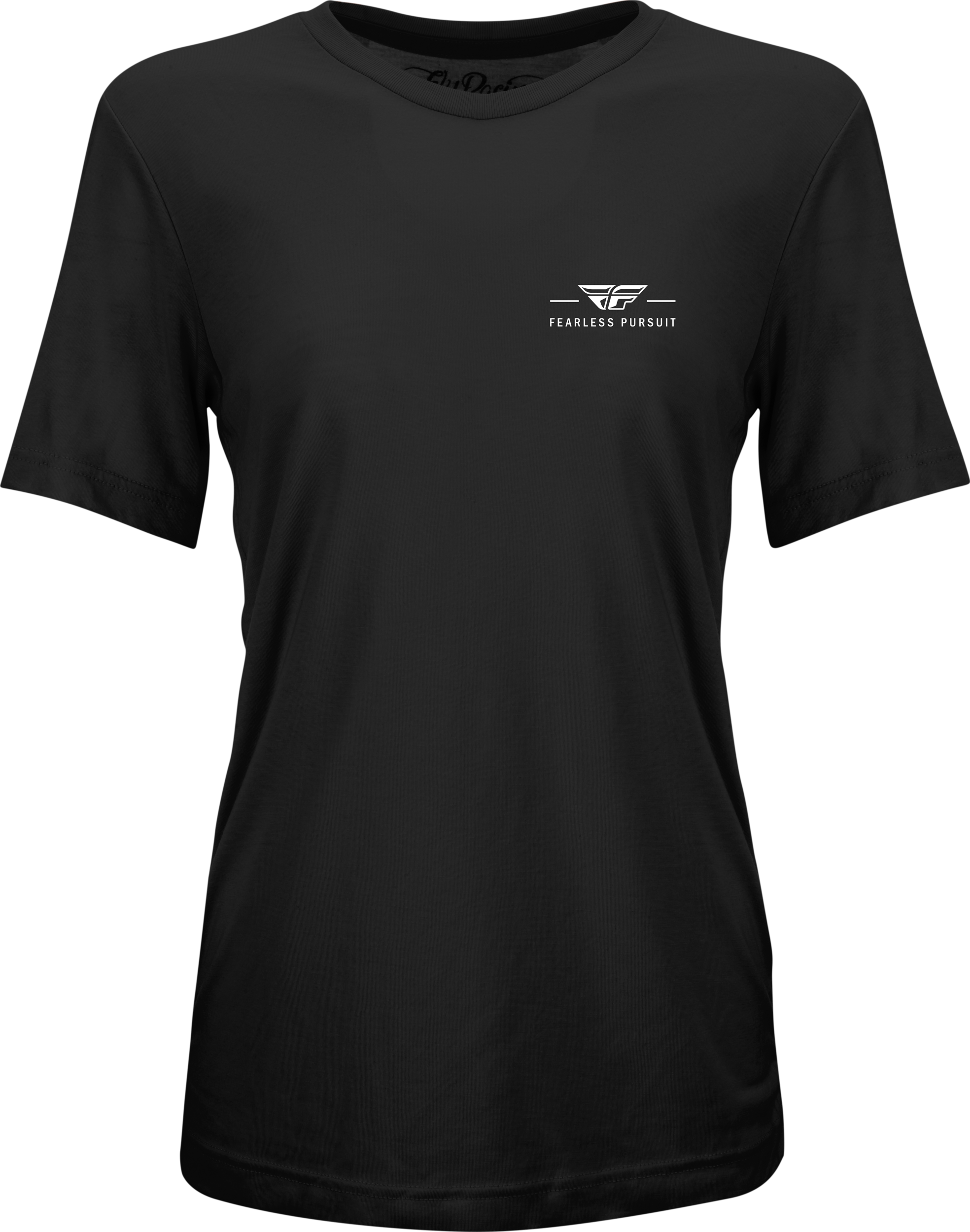 WOMEN'S FLY MOTTO TEE BLACK MD