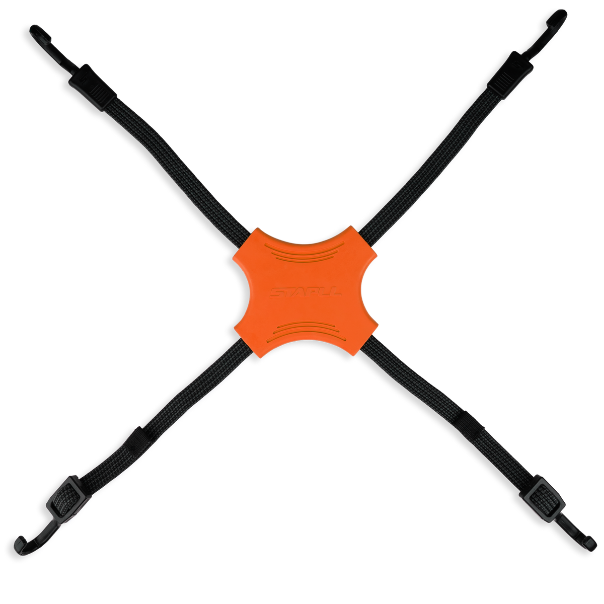 TACK STRAP 4-WAY BUNGEE 2/PK ORANGE