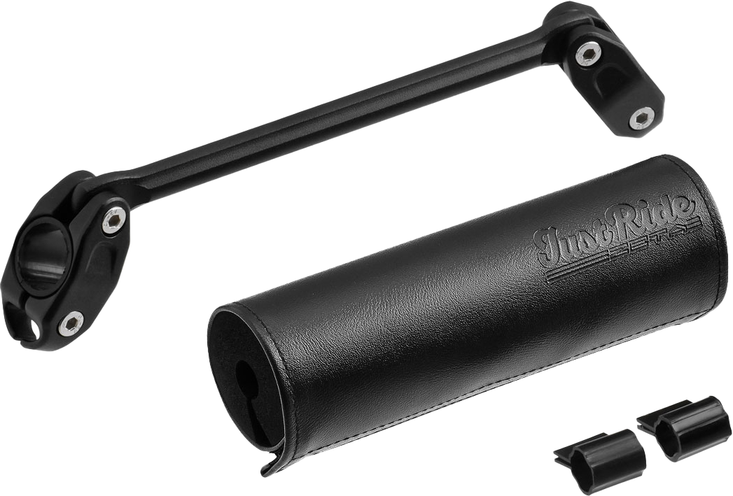 HANDLEBAR BAR PAD SET 165MM BLACK PAD W/185MM BRACE