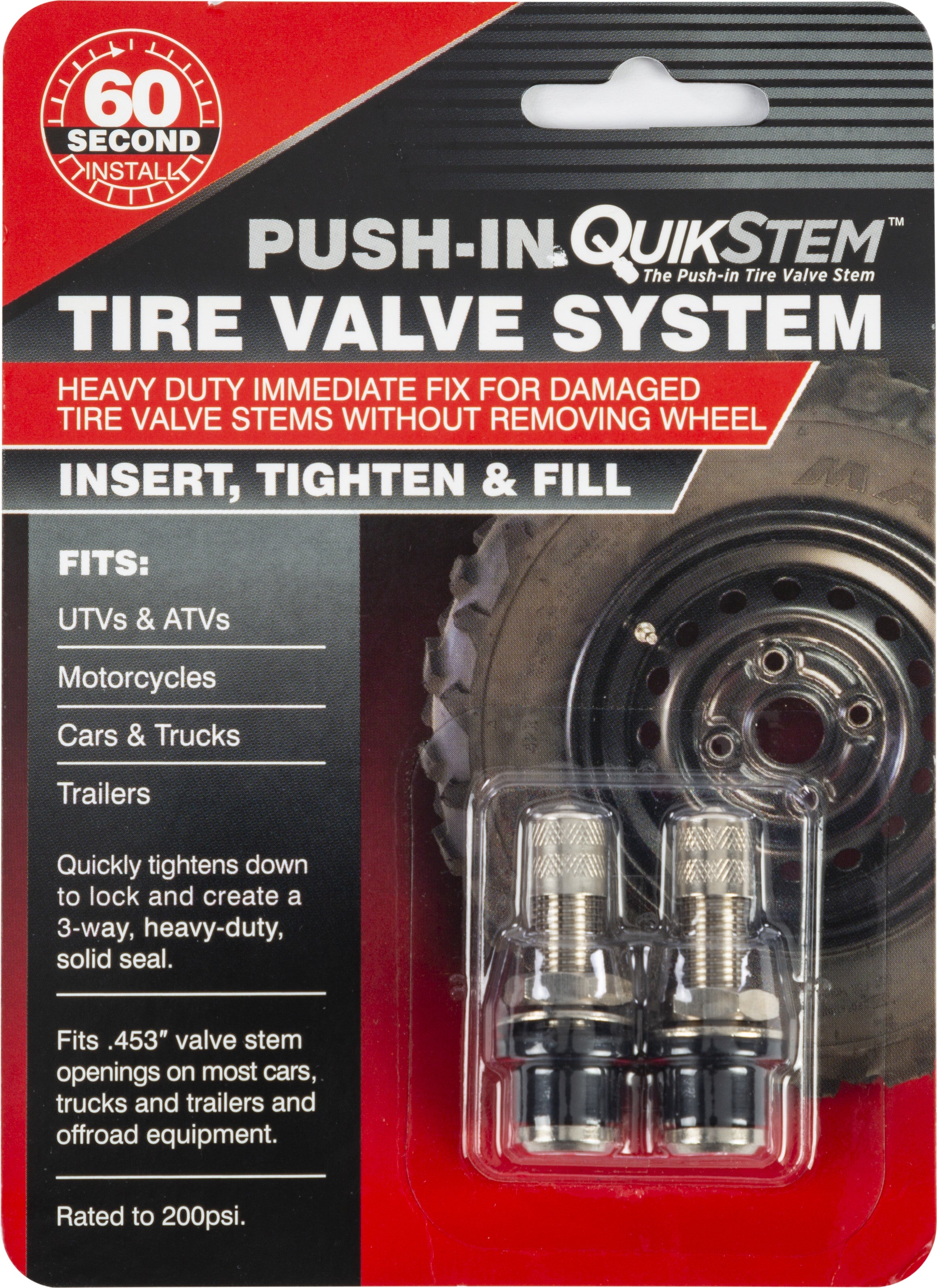 TIRE VALVE SYSTEM PUSH-IN QUIKSTEM