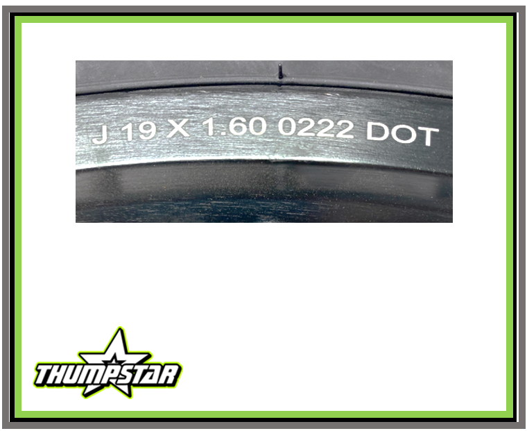 7896 19" Front Wheel & Tire Assembly