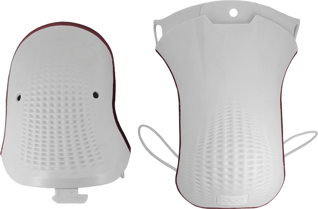 KX 3.0 CE2 IMPACT GUARD SET (LT) WHITE MD/LG