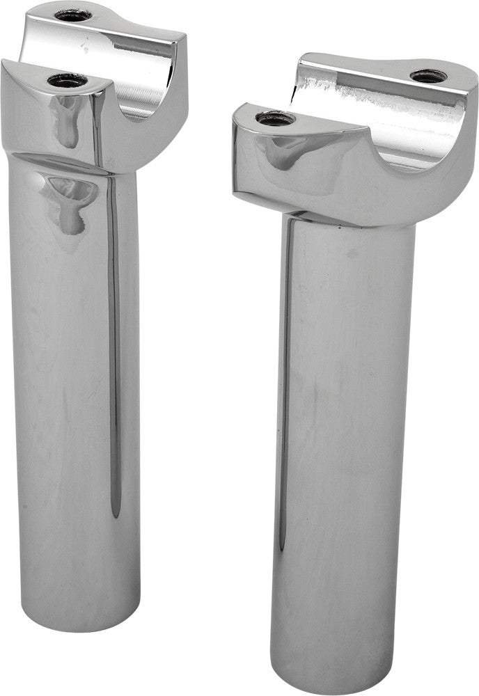 H-BAR RISERS 5.5" STRAIGHT CHROME