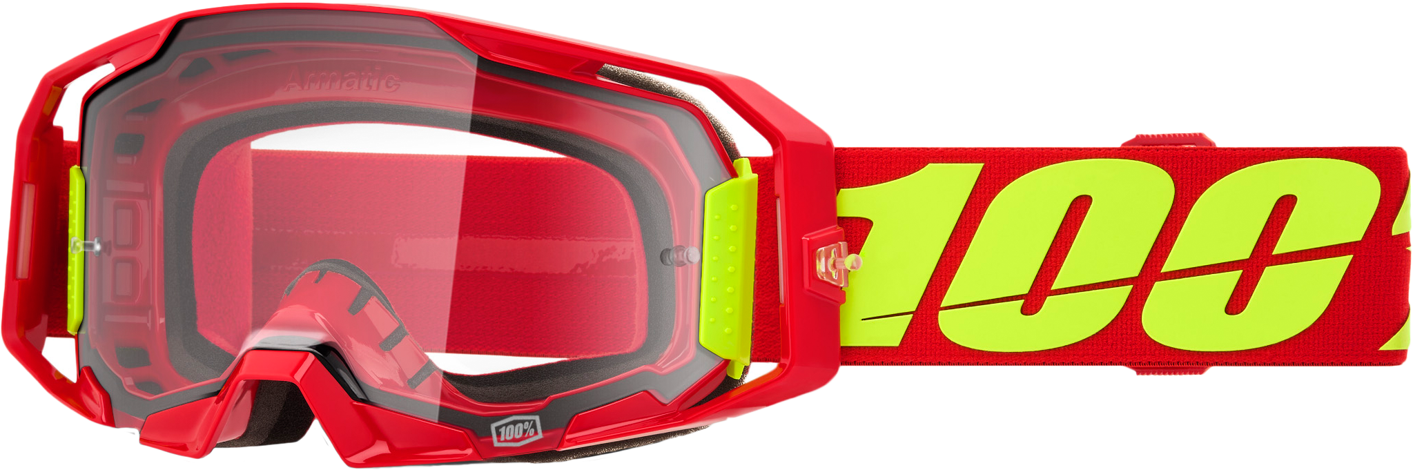 ARMATIC GOGGLE RED CLEAR LENS