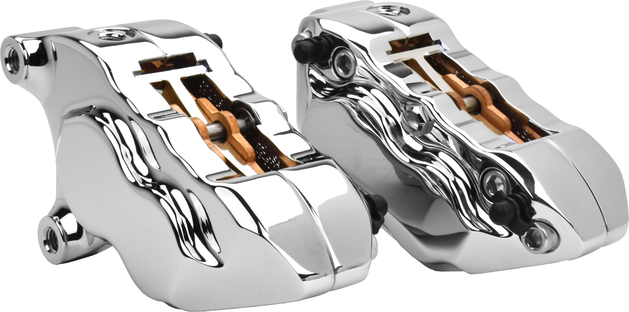 4 PIST FRONT DUAL CALIPER KIT CHROME W/ 11.8" ROTOR