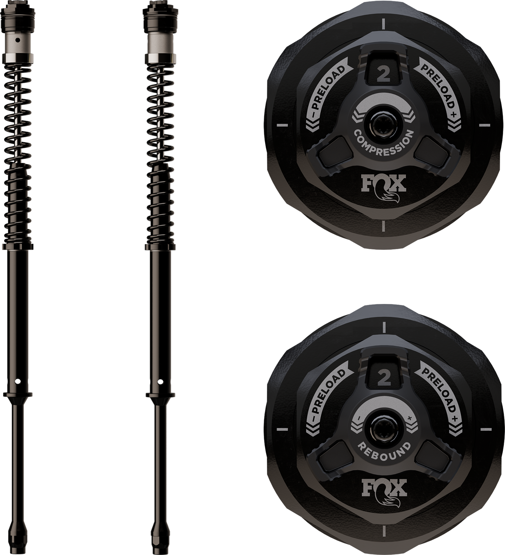 DUAL ADJ 49MM CARTRIDGE KIT `18-25 SOFTAIL NON INVERTED
