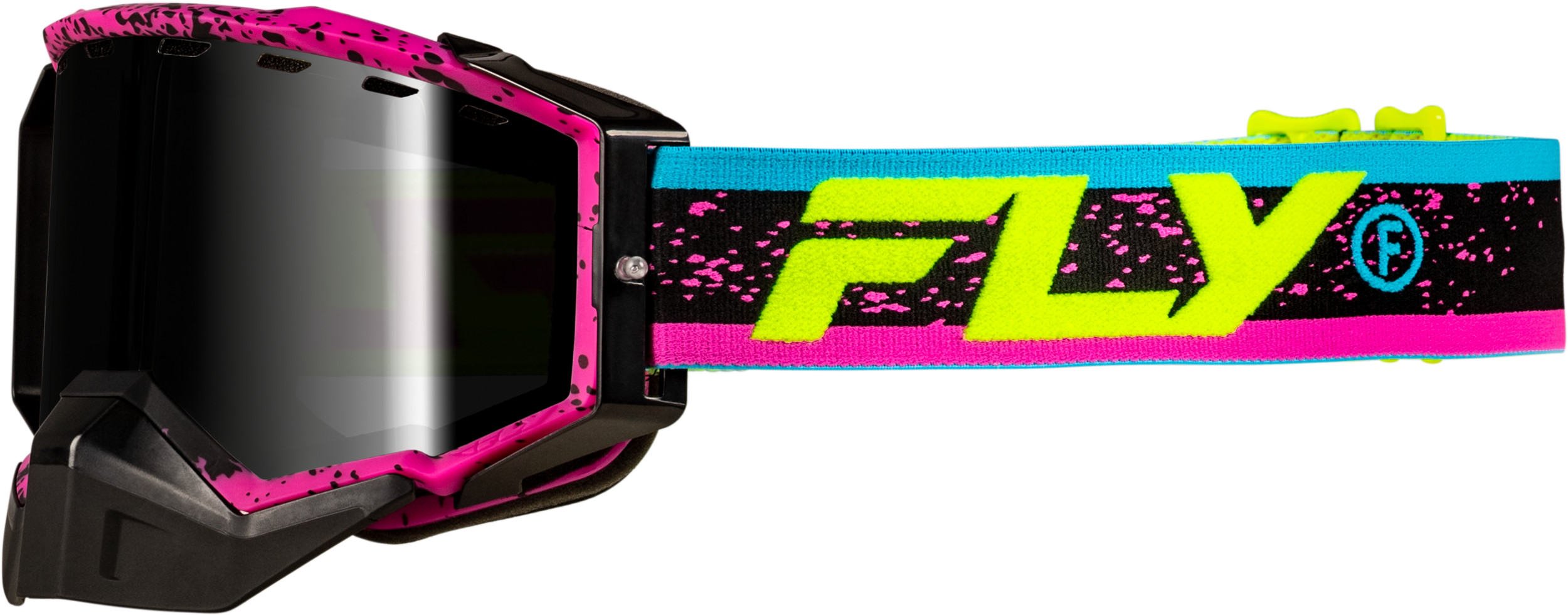 ZONE SNOW GOGGLE PINK/BLK W/PINK MIRROR/ROSE LENS