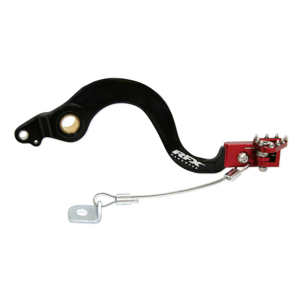 REAR BRAKE PEDAL RED FOLDING-TIP HON