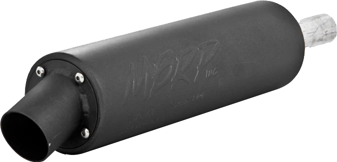 SINGLE SLIP-ON SYSTEM W/ UTILITY MUFFLER BLK YAM