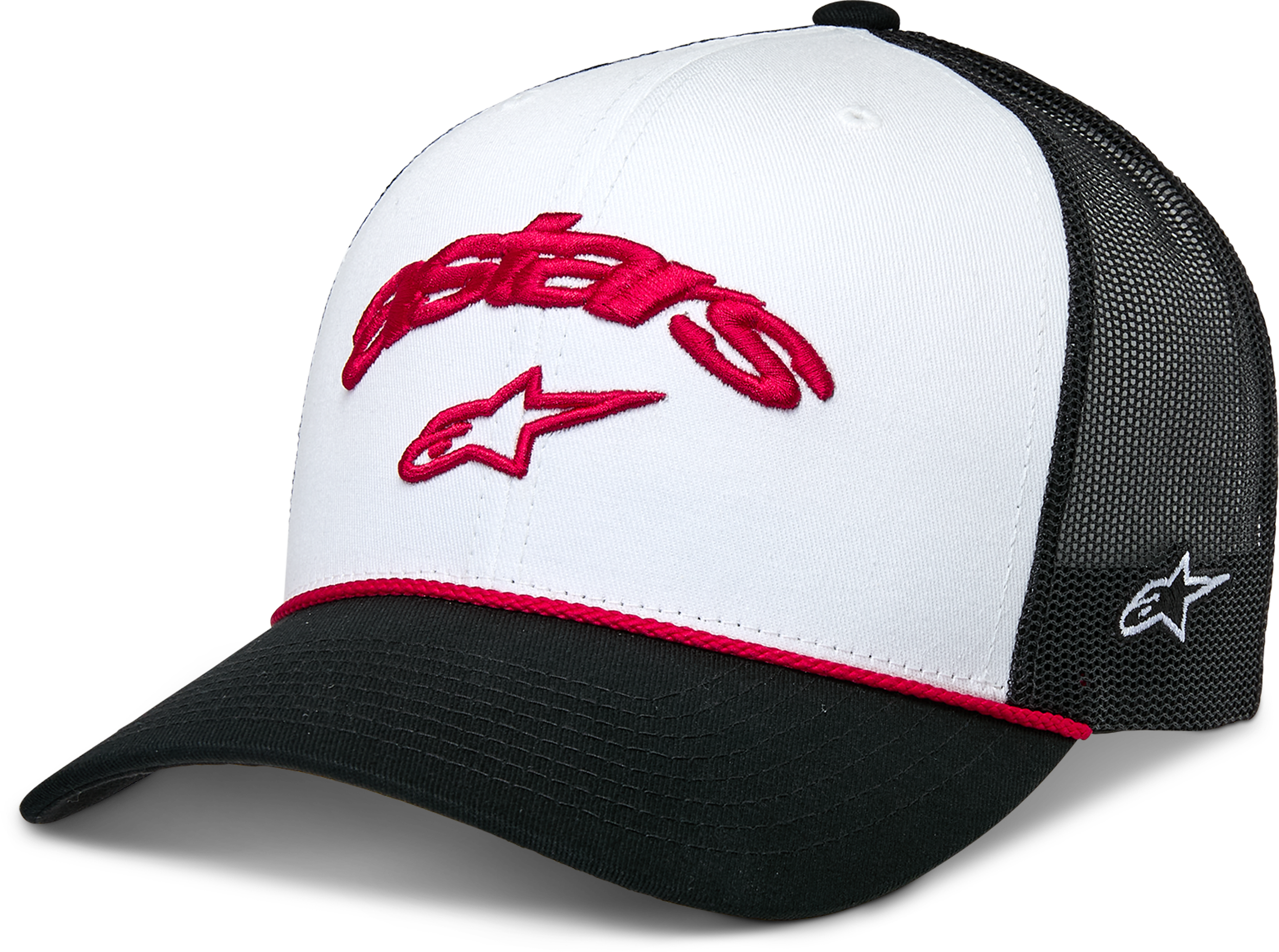 AGREE TRUCKER HAT WHITE/BLACK