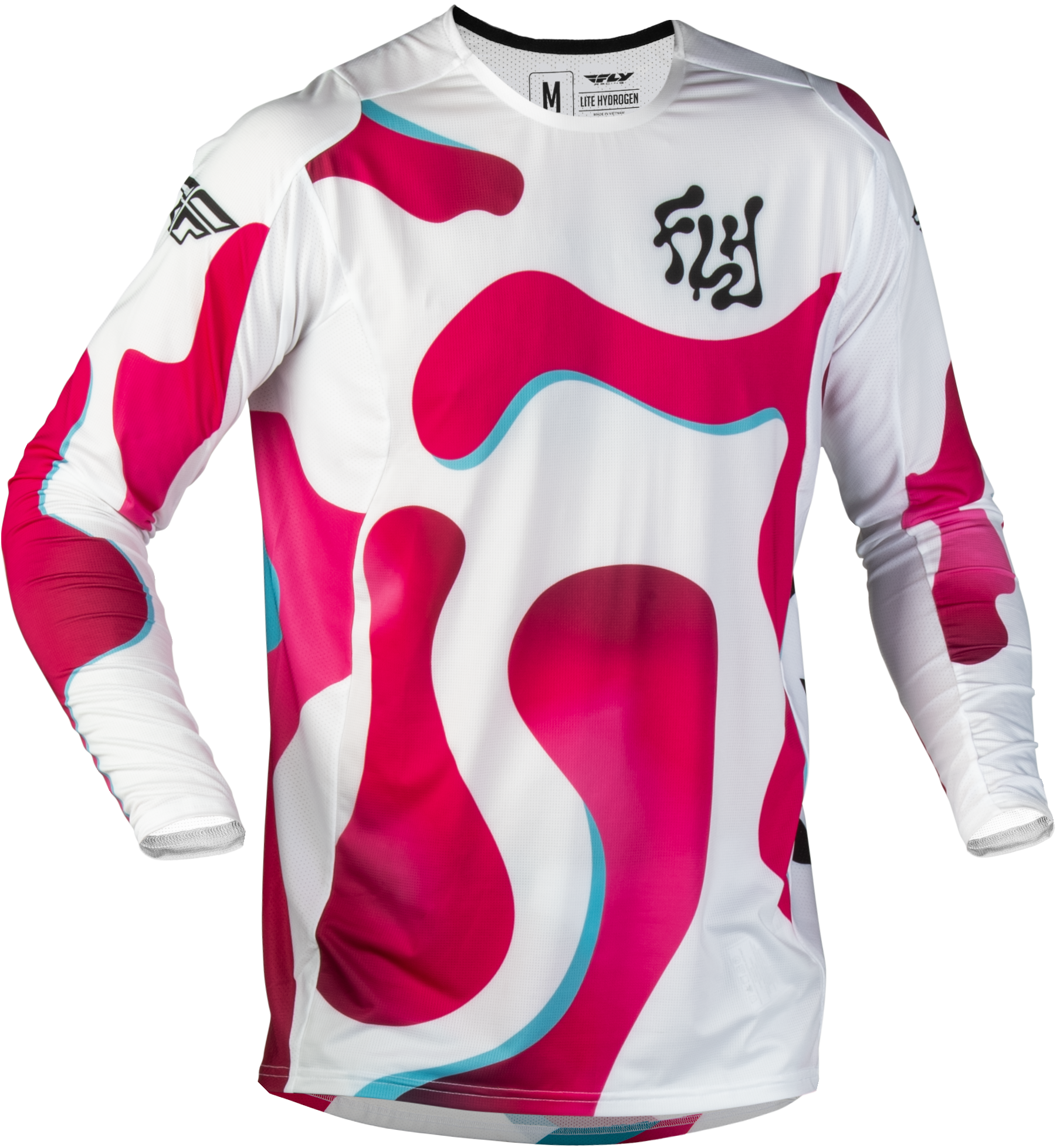 LITE VIBE JERSEY WHITE/PINK/BLUE XL