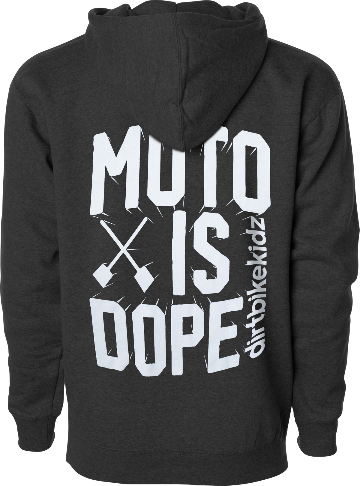 MOTO IS DOPE YOUTH HOODIE CHARCOAL HEATHER YS
