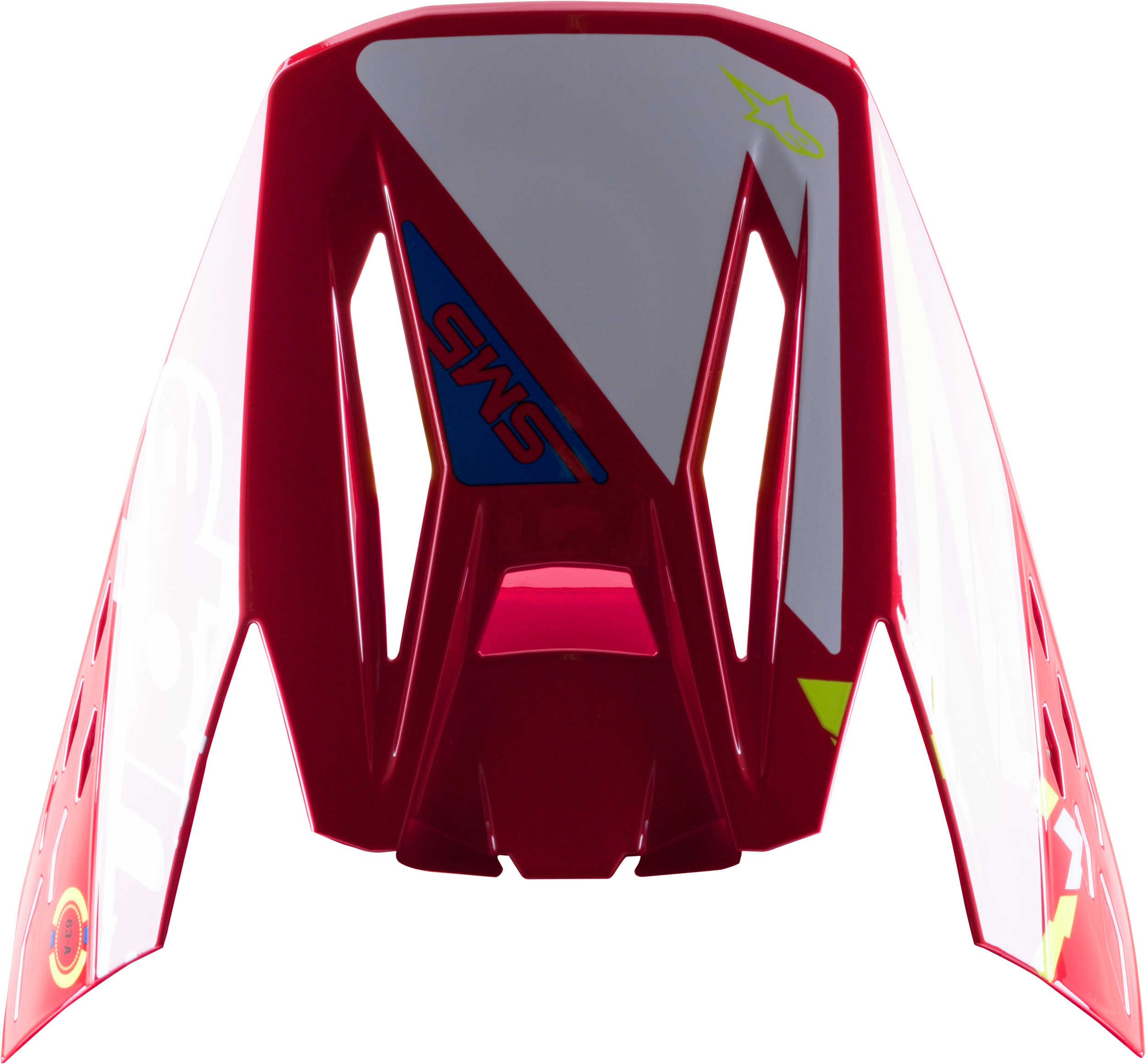 S-M5 ACTION VISOR RED/WHITE/YELLOW