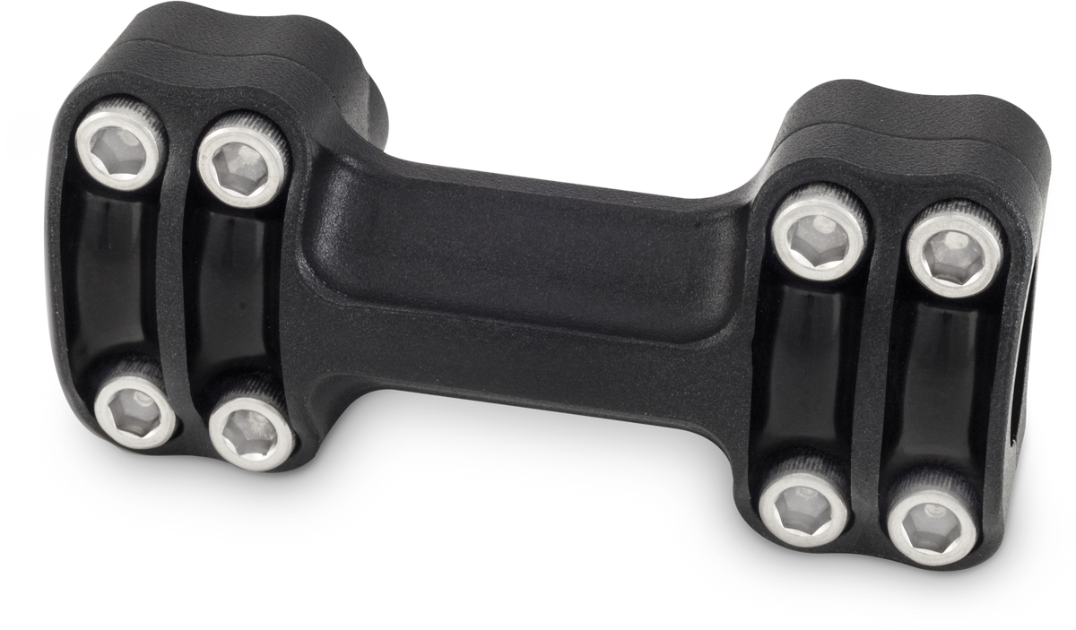 REAPER 1-1/2" RISERS 1" BAR ONE PIECE - TEXTURE BLACK