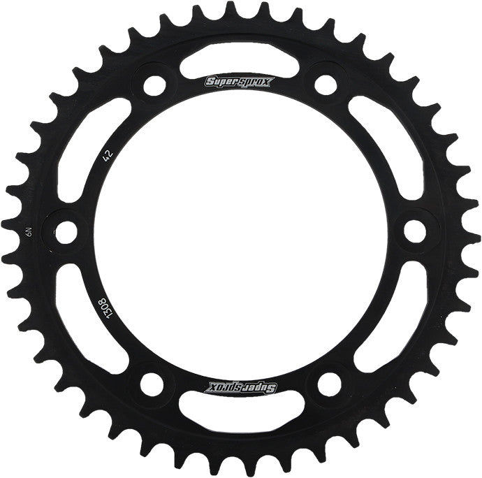 REAR SPROCKET STEEL 42T-520 BLK HON