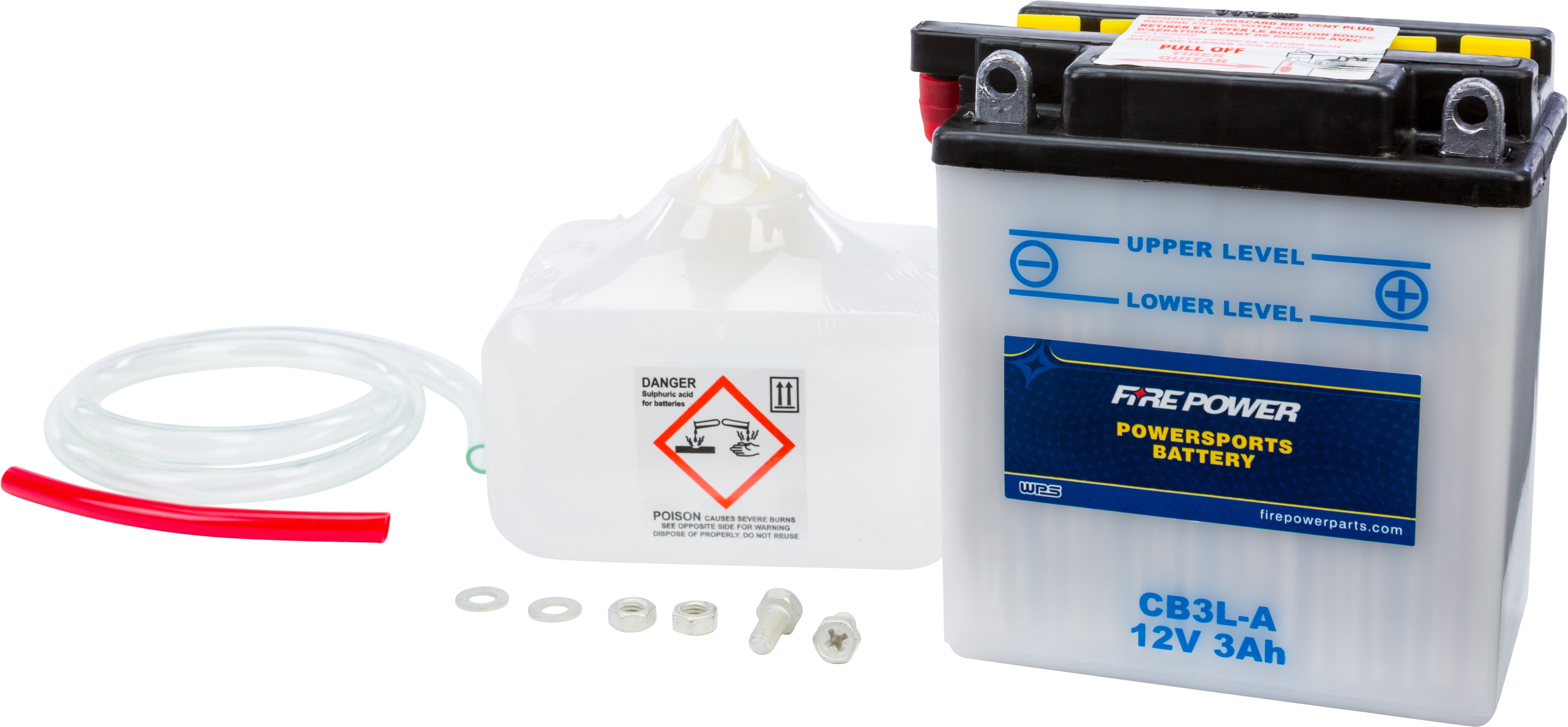 12V Heavy Duty Battery w/Acid Pack
