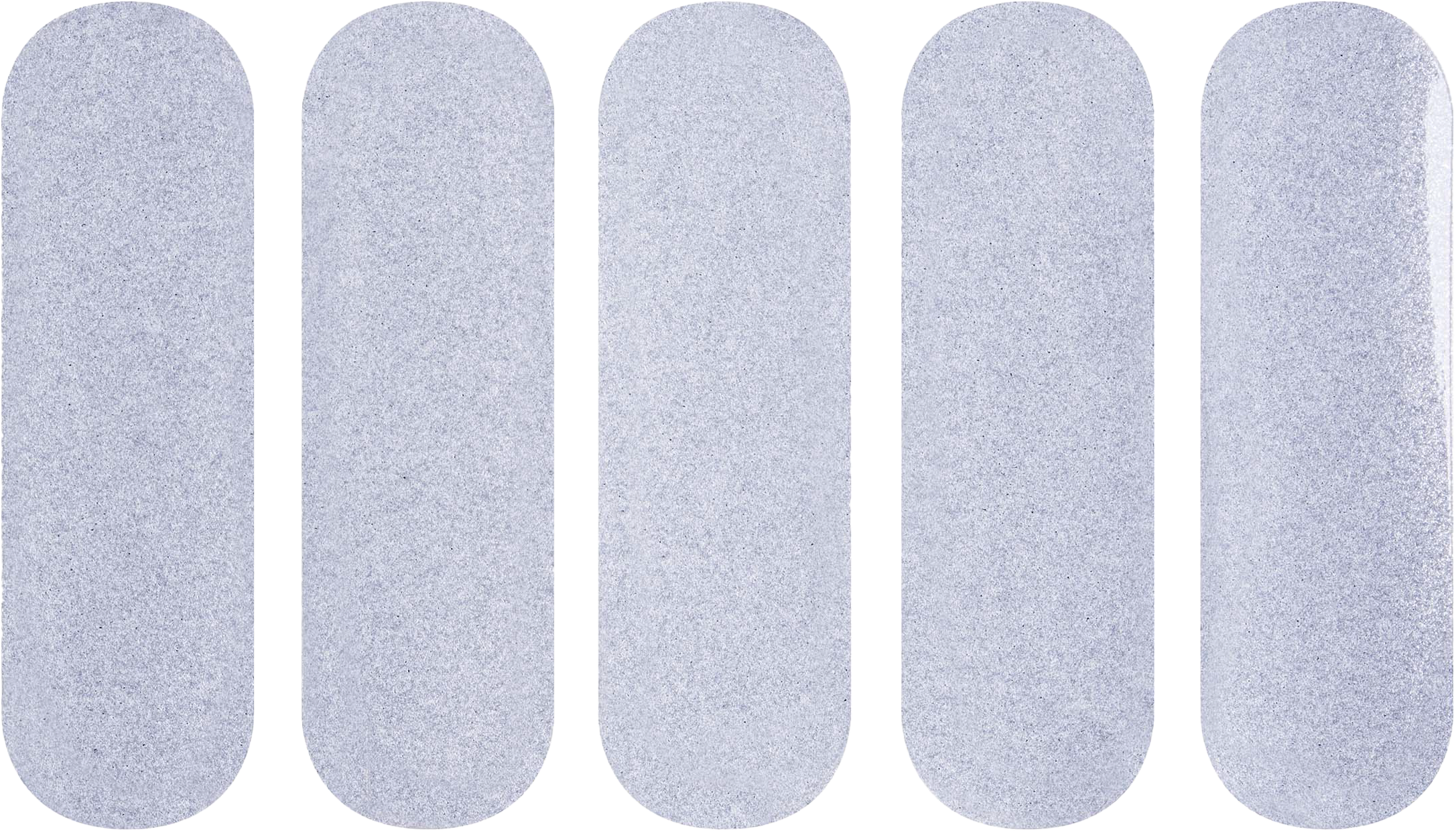 REFLECTIVE GREY HELMET STICKERS 5PCS