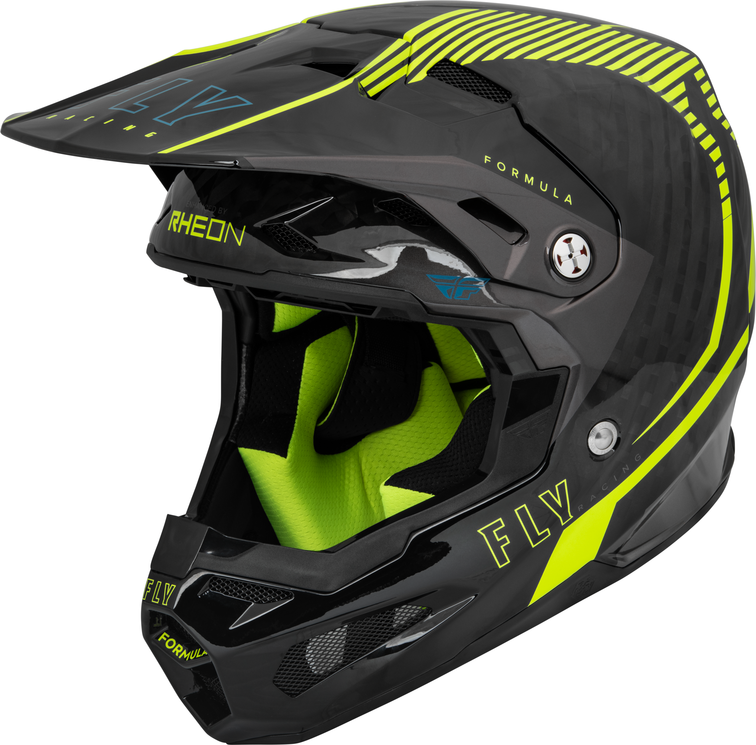 FORMULA CARBON TRACER HELMET HI-VIS/BLACK XL