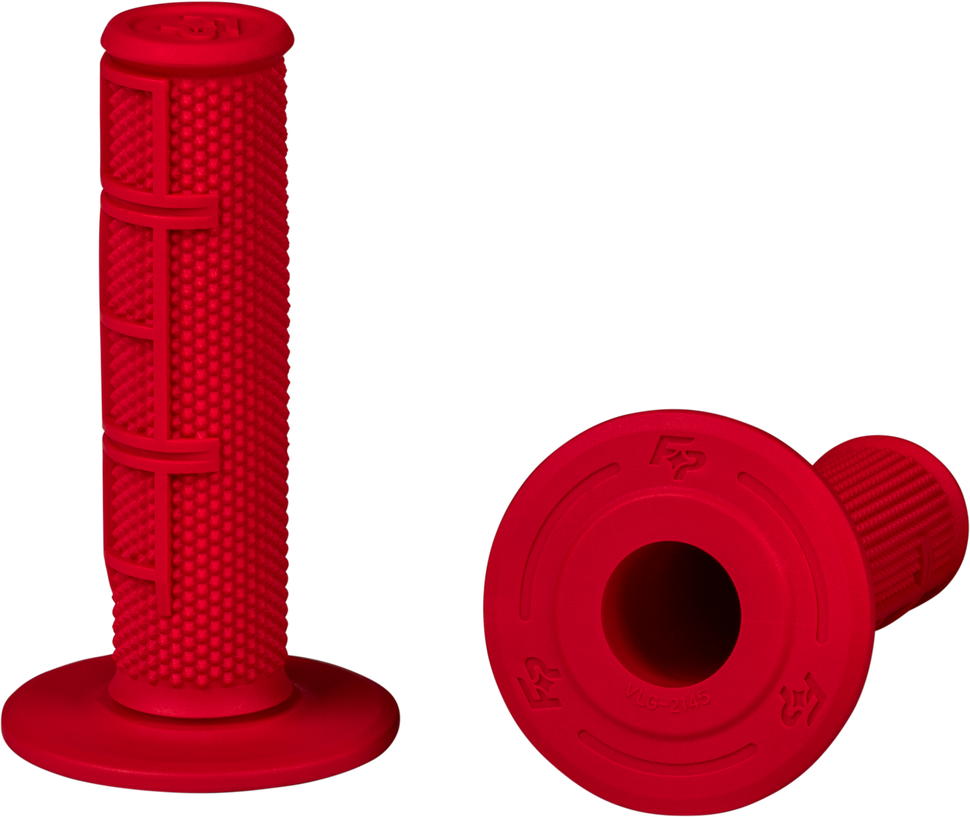 CONTROL MX STANDARD GRIPS RED HALF WAFFLE