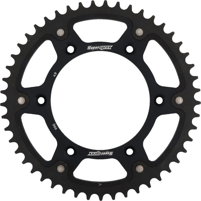 REAR STEALTH SPROCKET ALU/STL 49T-520 BLK HUSQ/KTM