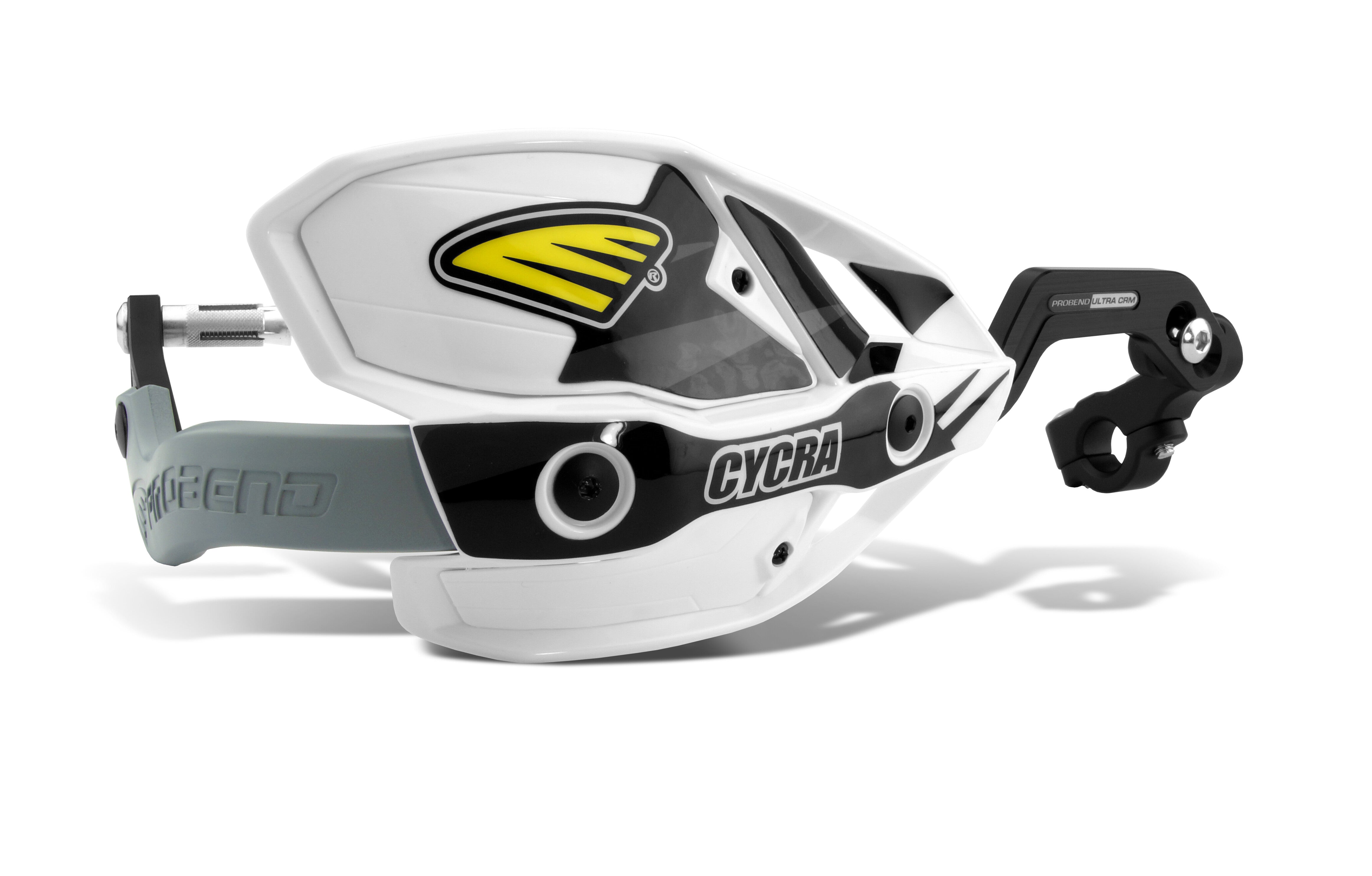 CRM WRAP AROUND HANDGUARDS 1-1/8" CLAMP - WHITE/WHITE