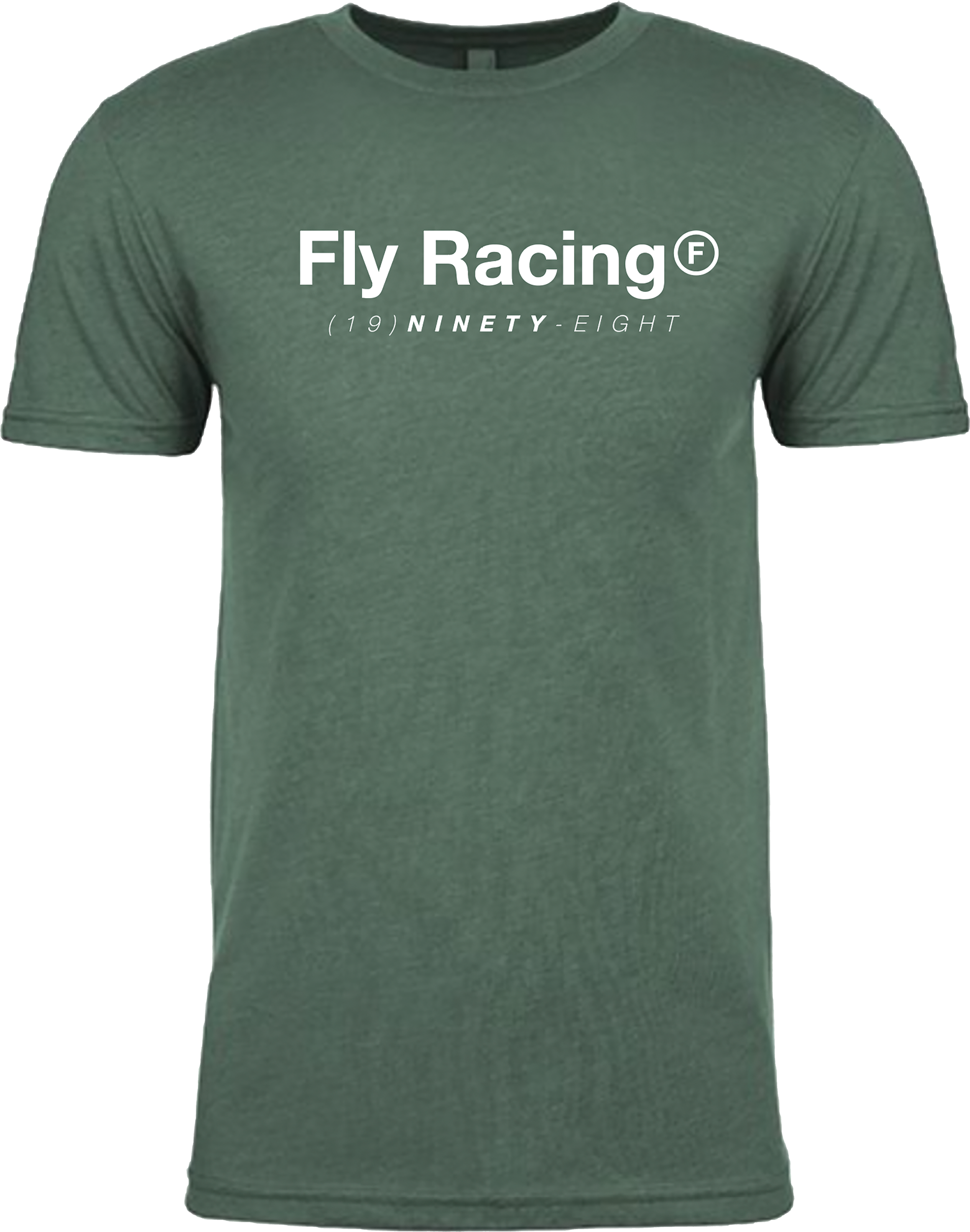 FLY TRADEMARK TEE FOREST GREEN HEATHER MD