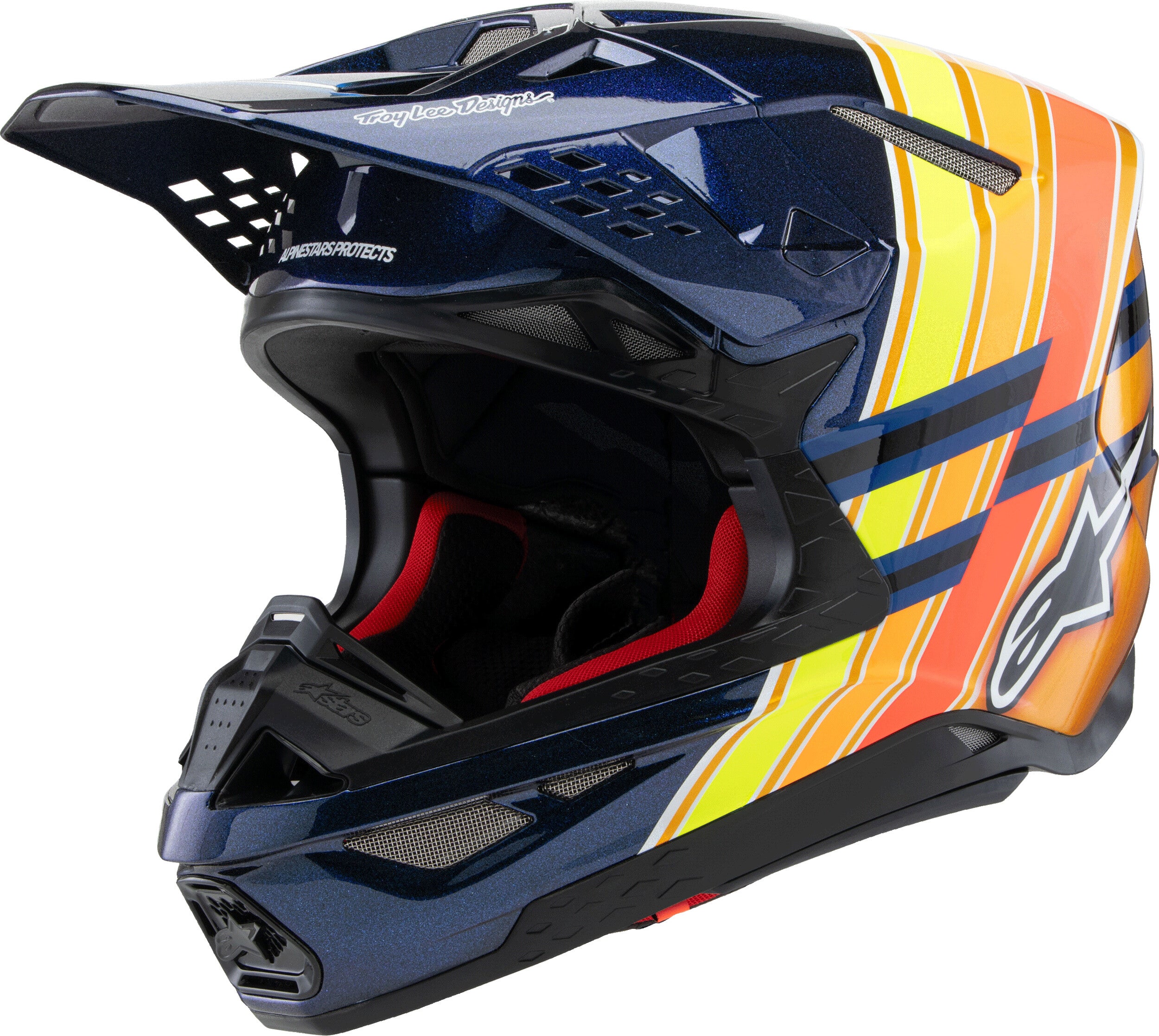 S-M10 TLD EDITION 25 HELMET DRK BLU/ORG/YLW FLUO/RED SM