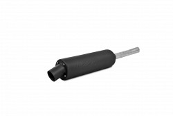 SINGLE SLIP-ON SYSTEM W/ UTILITY MUFFLER BLK KAW