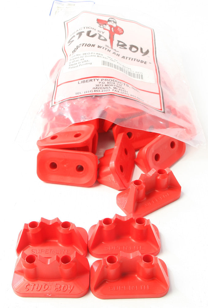 SUPER-LITE PRO SERIES DOUBLE BACKERS .75" 24/PK RED