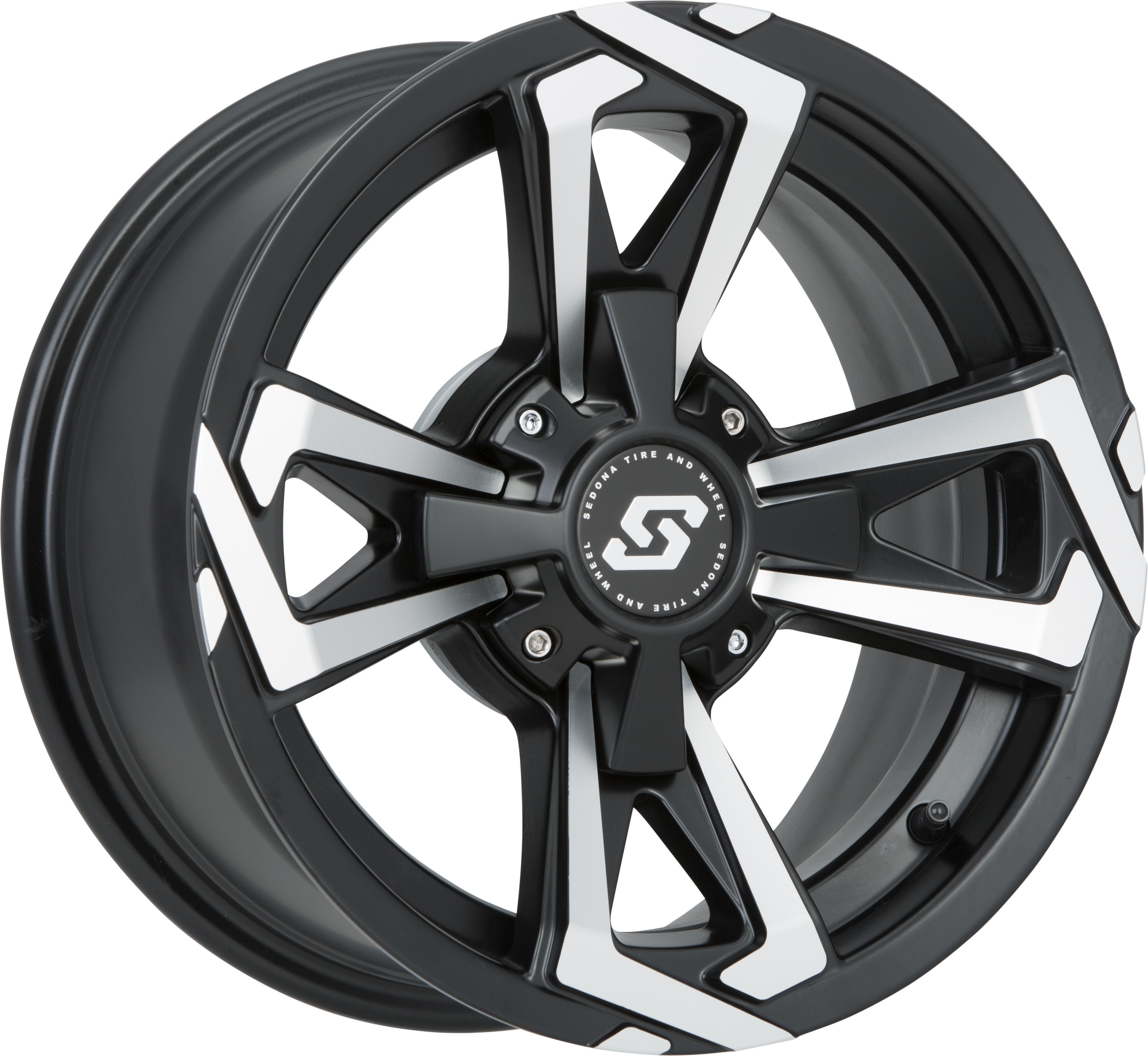 RIOT WHEEL 14X7 4/110 5+2 (+10MM) BLK/MACHINED