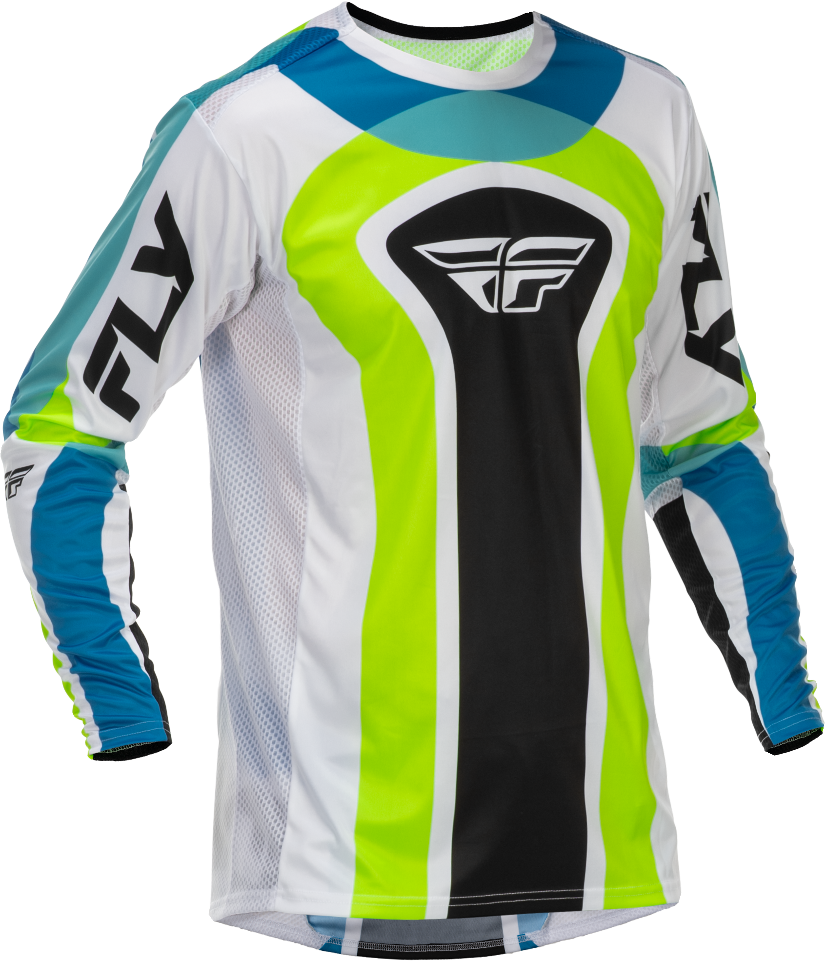 LITE LE CURRENT JERSEY WHITE/LIME/BLUE SM
