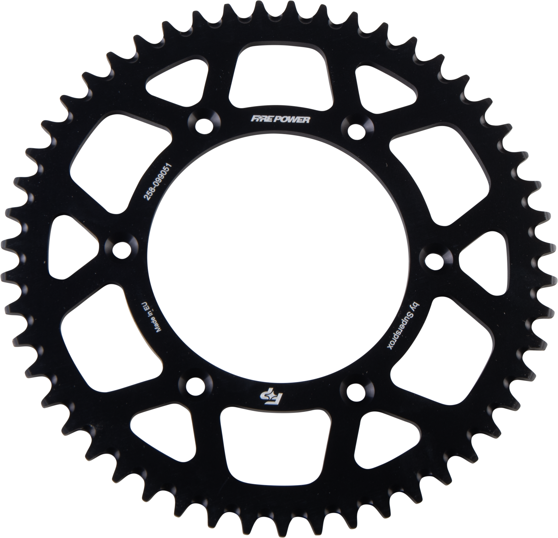 REAR SPROCKET ALUMINUM 51T BLK