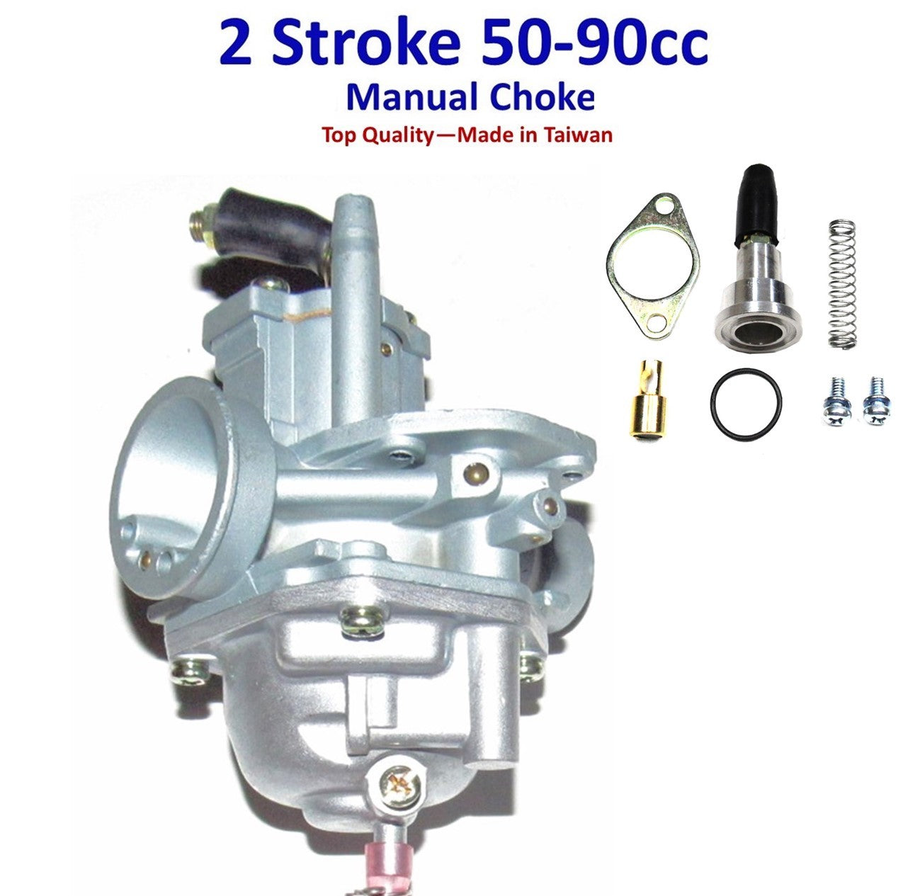 MIKUNI STYLE 18MM 2 STROKE CARBURETOR MANUAL CHOKE