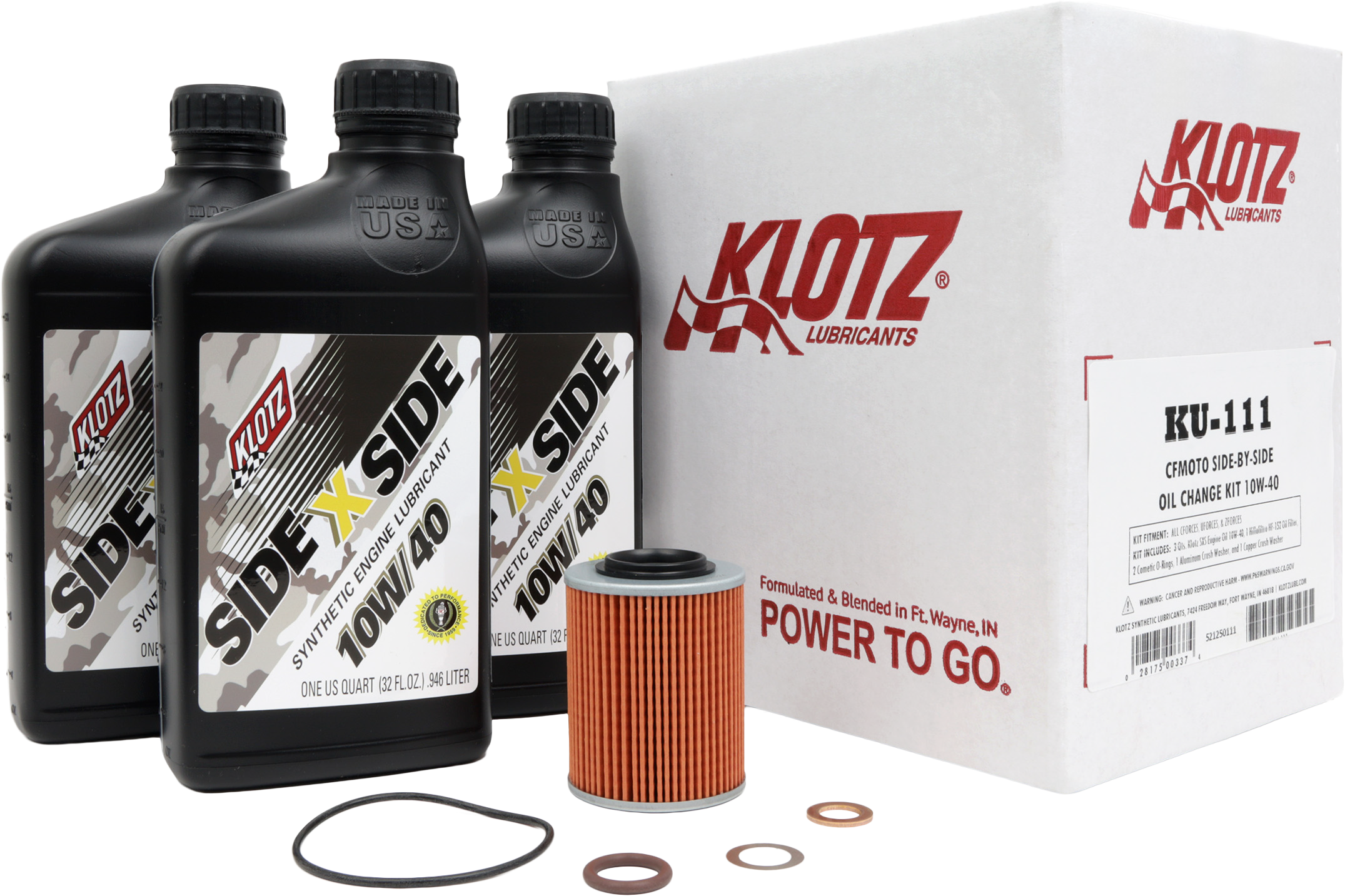 CFMOTO SXS 3QT SYNTHETIC OIL CHANGE KIT