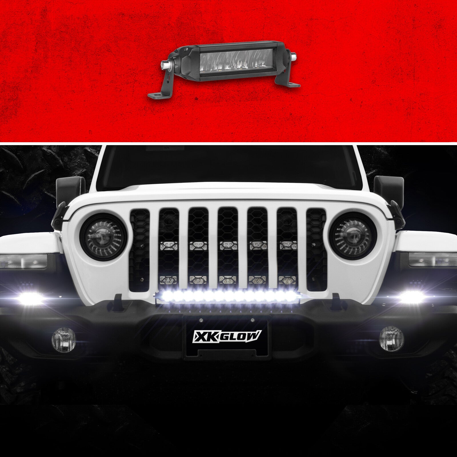 6" RAZOR LIGHT BAR AUX HIGH BEAM WITHOUT HARNESS