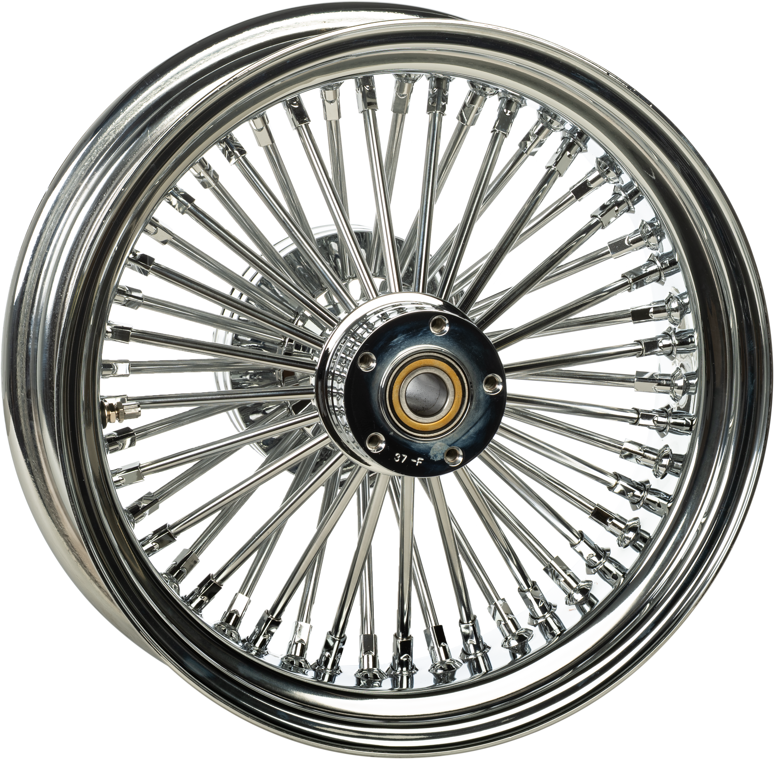 RR 48-SPK CHROME 16X5.5CUSH DR WIDE HUB 25MM ABS 00 LTR
