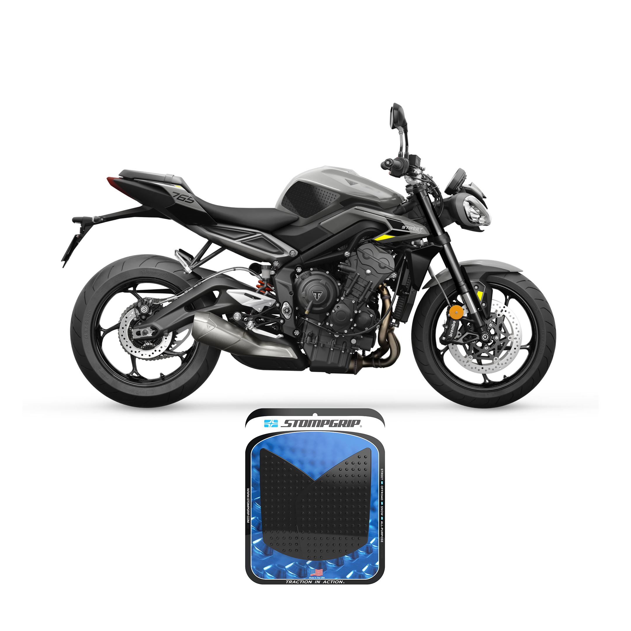 TANK PAD KIT VOLCANO BLACK TRI