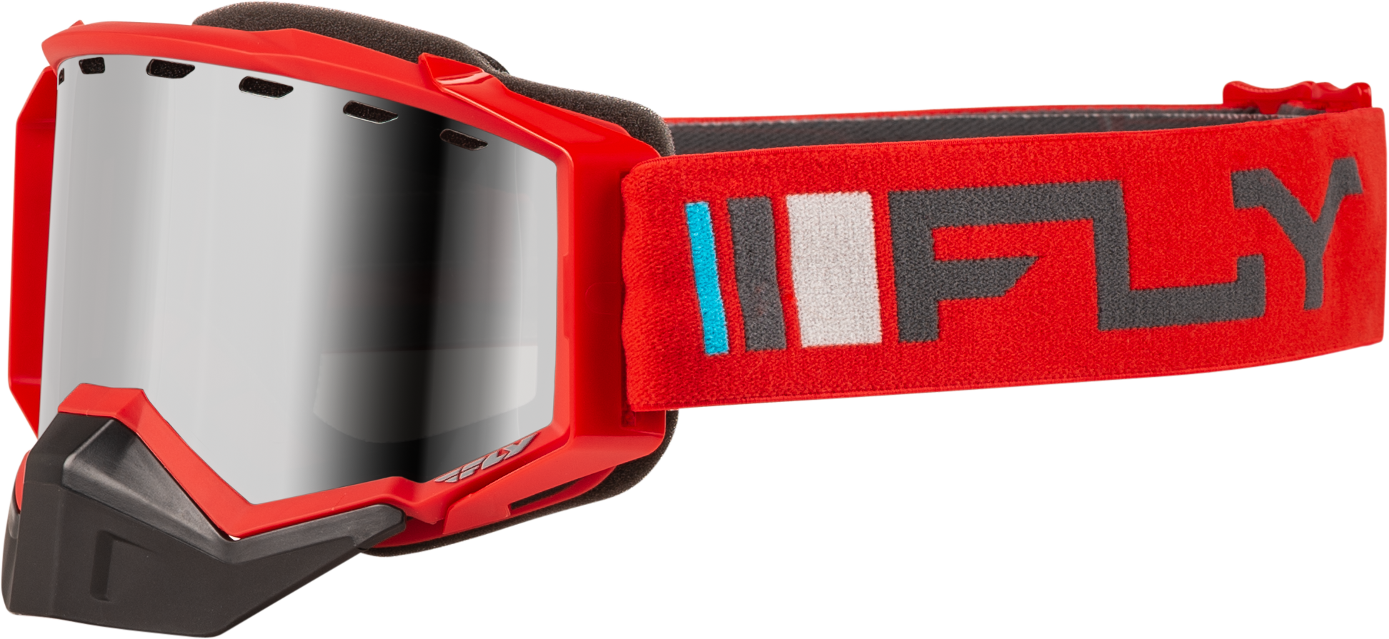 ZONE SNOW GOGGLE RED/CHARCOAL W/ SILVER MIRROR/SMOKE LENS