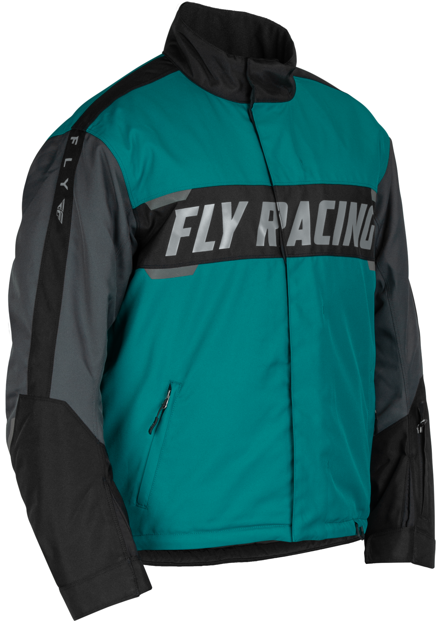 OUTPOST JACKET BLACK/TEAL/ORANGE LG