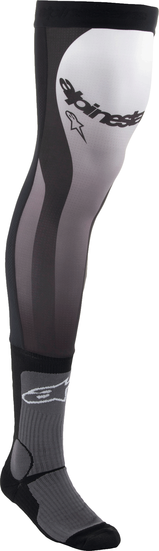 KNEE BRACE SOCKS BLACK/WHITE SM/MD